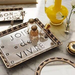 Anthropologie Bistro Tile Tray - Joie de Vivre